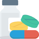 Pill bottle and pills